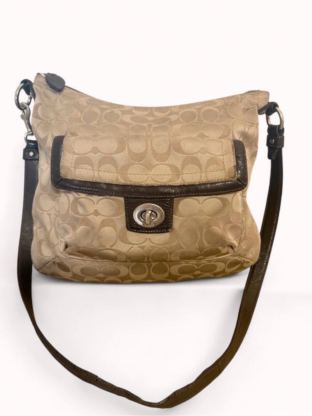 VTG Y2K Coach Penelope Signature Monogram Hobo Bag